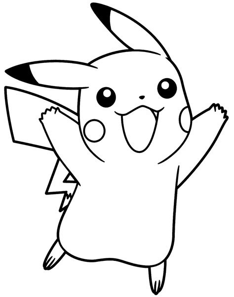 desenhos para colorir picachu|Desenhos do Pikachu para Imprimir e Colorir